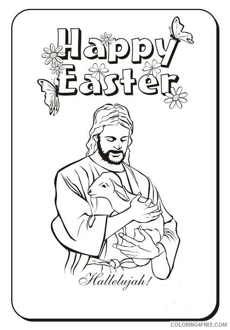 Easter Coloring Pages Holiday Happy Easter Jesus Religious Easter Printable 2021 0325 Coloring4free