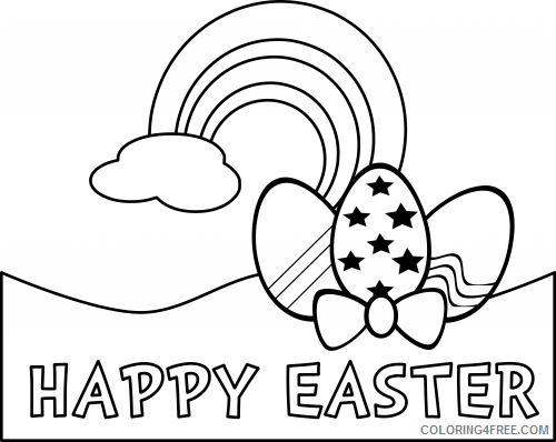 Easter Coloring Pages Holiday Happy Easter Printable 2021 0317 Coloring4free