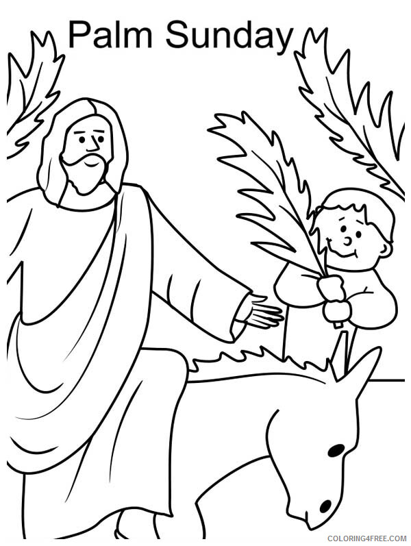 Easter Coloring Pages Holiday Lent Palm Sunday Printable 2021 0338 Coloring4free