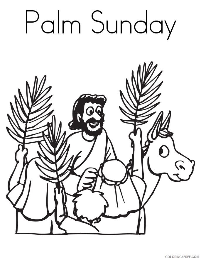 Easter Coloring Pages Holiday Palm Sunday Printable 2021 0342 Coloring4free