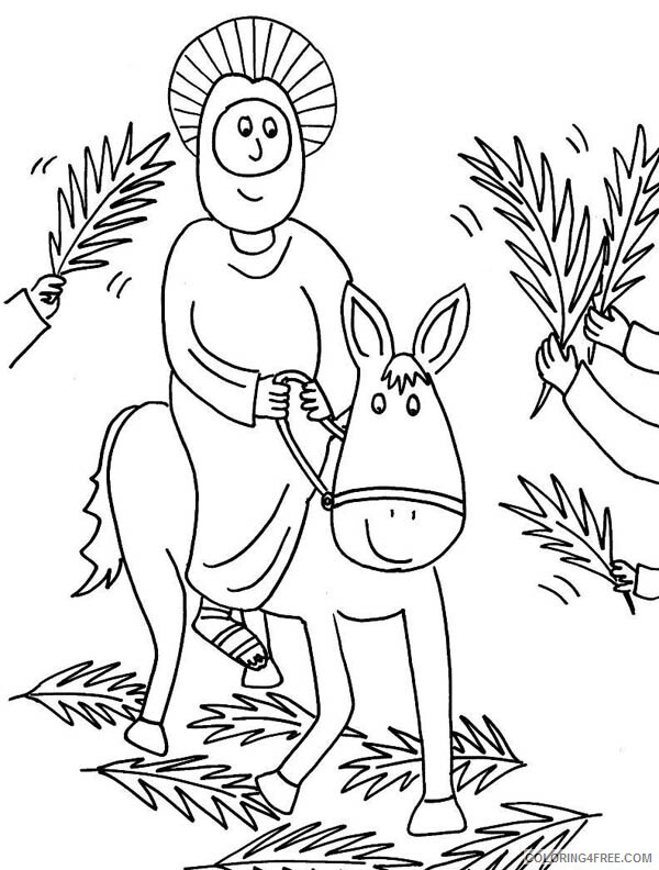 Easter Coloring Pages Holiday Palm Sunday Printable 2021 0344 Coloring4free