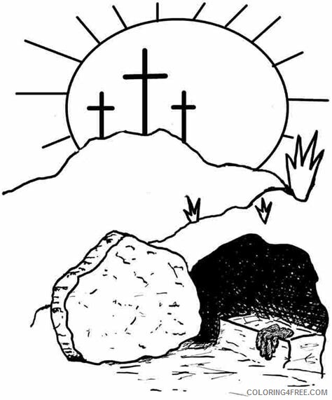 Easter Coloring Pages Holiday Resurrection Religious Easter Printable 2021 0363 Coloring4free