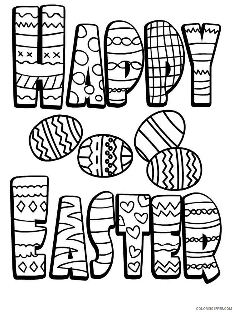Easter Coloring Pages Holiday easter 4 Printable 2021 0276 Coloring4free