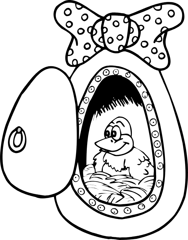 Easter Coloring Pages Holiday easter egg chick Printable 2021 0293 Coloring4free