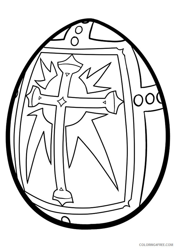 Easter Egg Coloring Pages Holiday 1526202814_the religious easter egg a4 Printable 2021 0463 Coloring4free