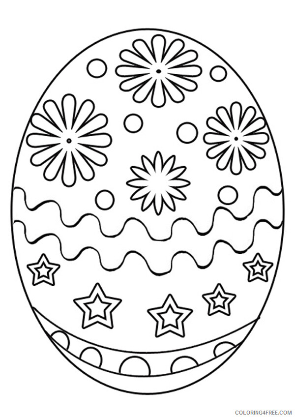 Easter Egg Coloring Pages Holiday Color Easter Egg Easter Printable 2021 0466 Coloring4free