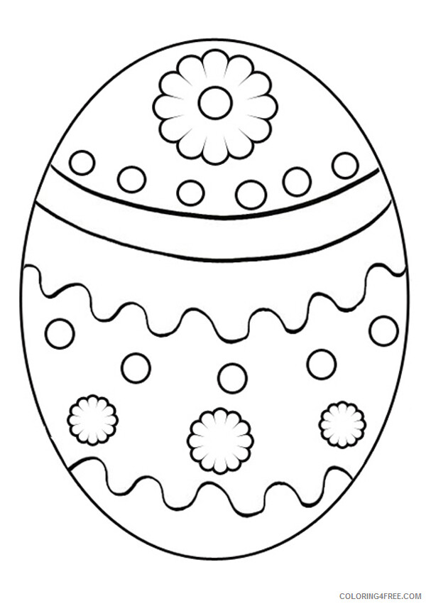 Easter Egg Coloring Pages Holiday Easter Egg For Kids Printable 2021 0489 Coloring4free