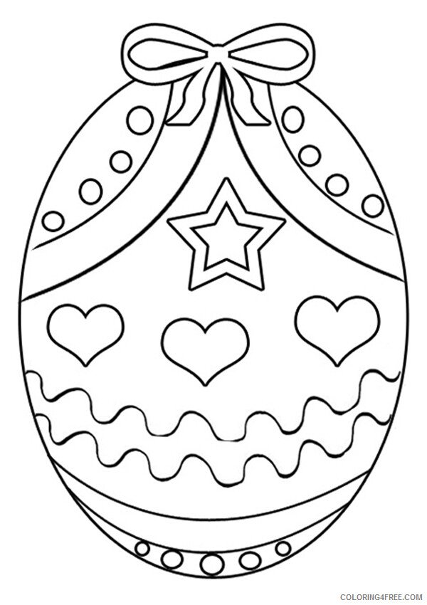 Easter Egg Coloring Pages Holiday Easter Egg Printable 2021 0469 Coloring4free