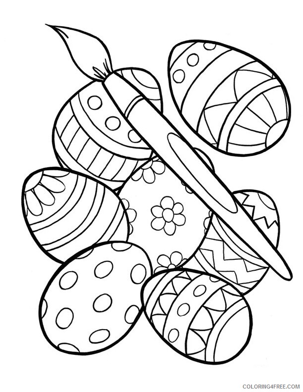 Easter Egg Coloring Pages Holiday Printable Easter Egg For Kids Printable 2021 0520 Coloring4free