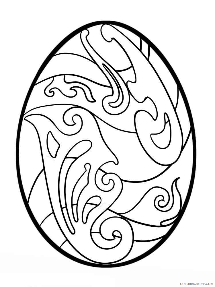 Easter Egg Coloring Pages Holiday easter egg 8 Printable 2021 0488 Coloring4free