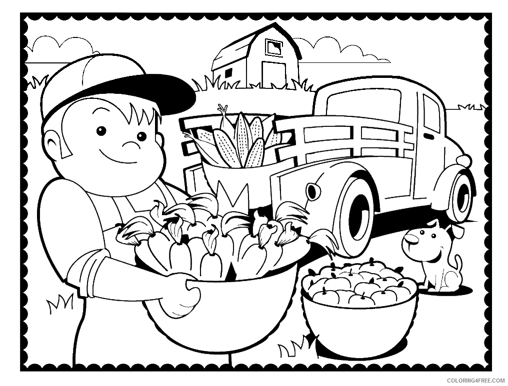Farm Coloring Pages for Kids Country Farm Printable 2021 191 Coloring4free