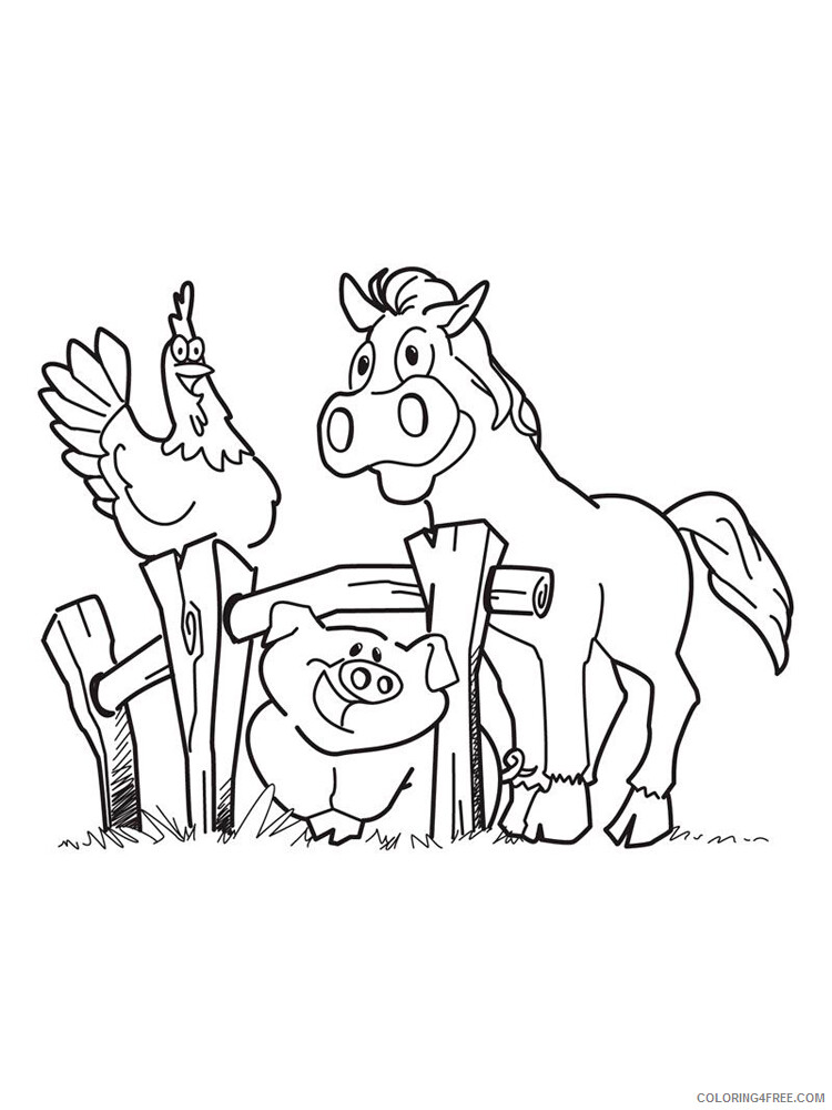 Farm Coloring Pages for Kids Farm 11 Printable 2021 198 Coloring4free
