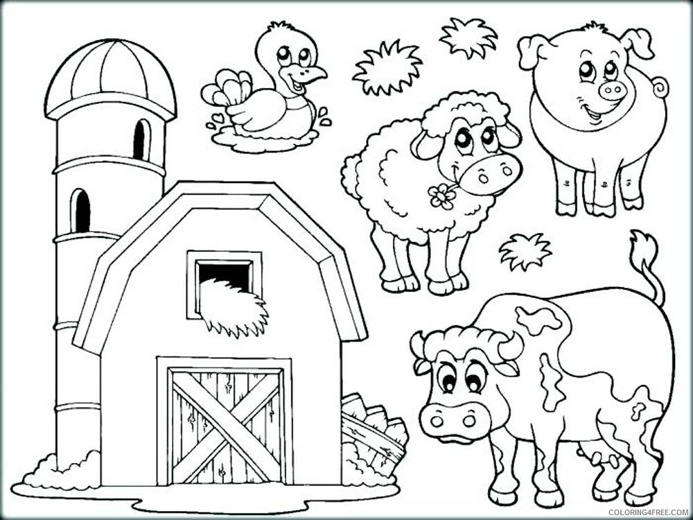 Farm Coloring Pages for Kids Farm 14 Printable 2021 201 Coloring4free
