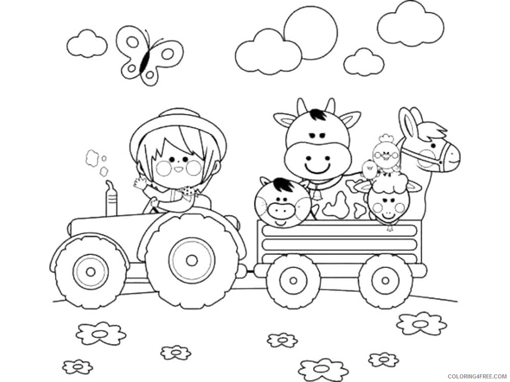 Farm Coloring Pages for Kids Farm 16 Printable 2021 203 Coloring4free