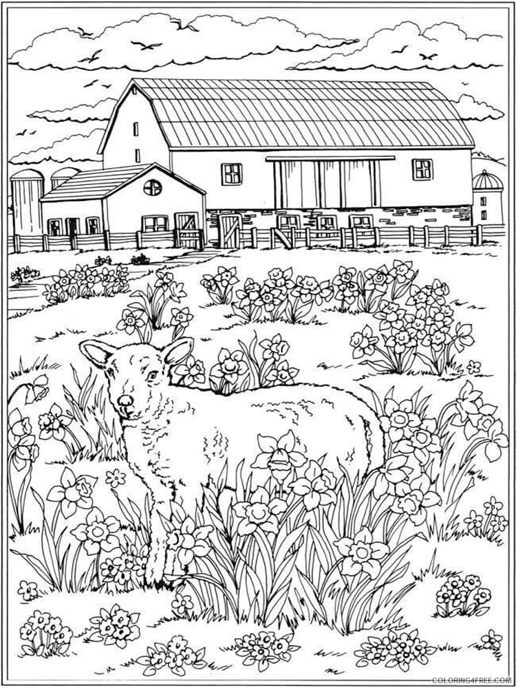 Farm Coloring Pages for Kids Farm 3 Printable 2021 207 Coloring4free