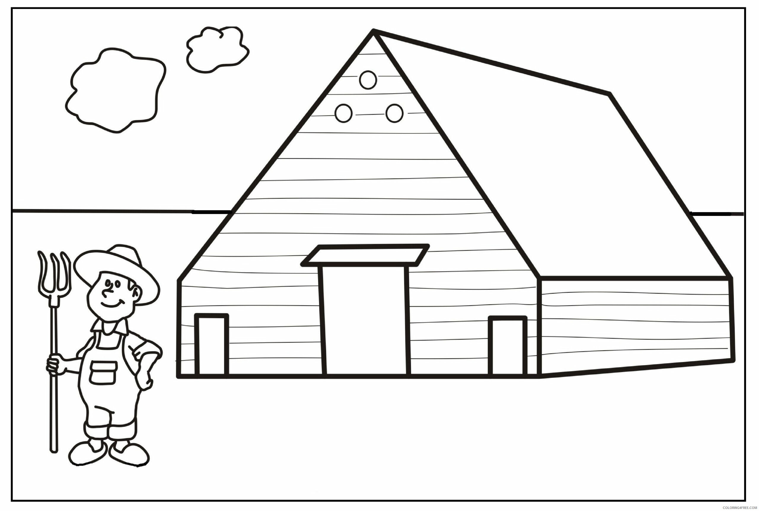 Farm Coloring Pages for Kids Farm Printable 2021 195 Coloring4free