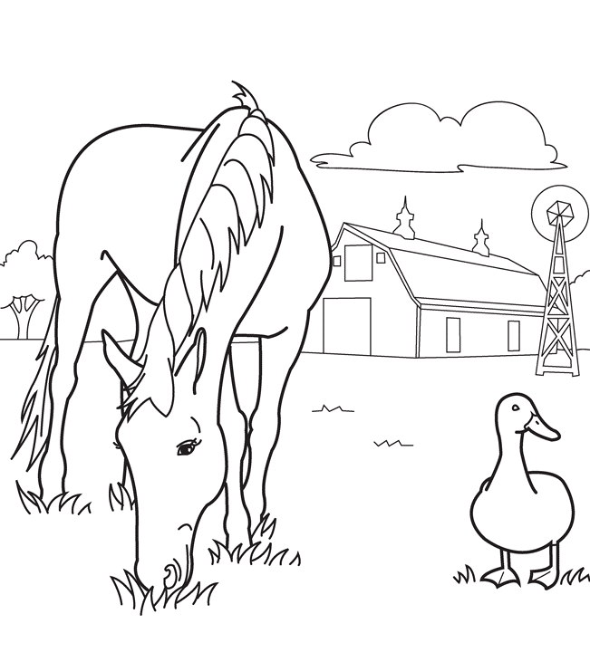 Farm Coloring Pages for Kids Farm Printable 2021 216 Coloring4free