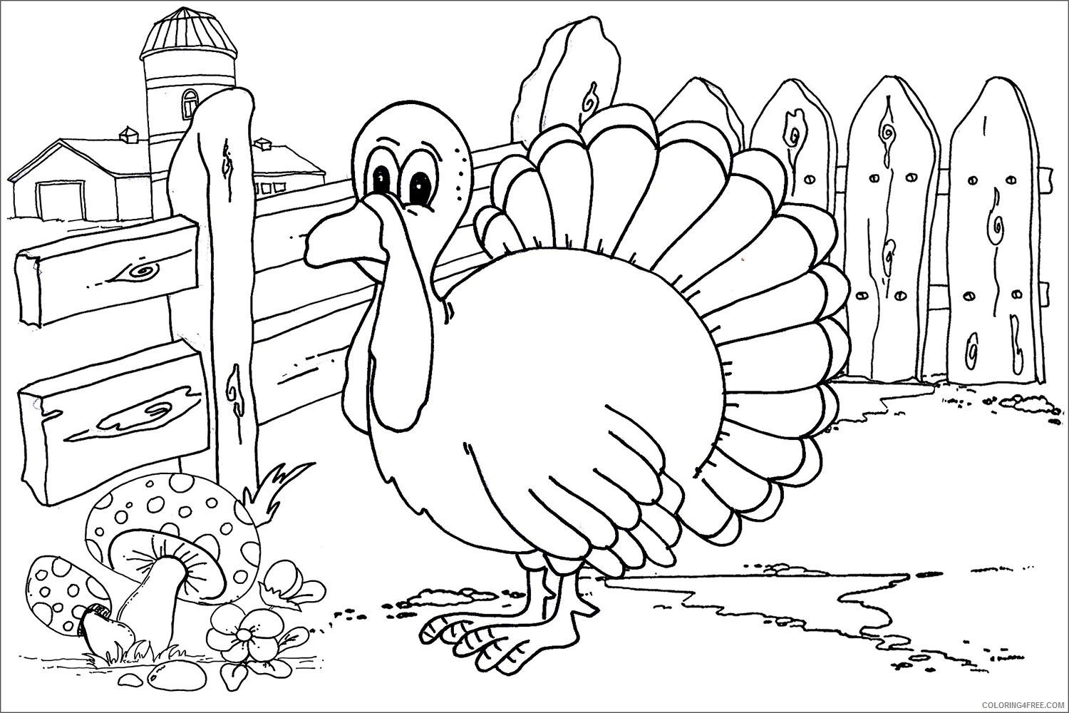 Farm Coloring Pages for Kids Farm to Print Printable 2021 217 Coloring4free
