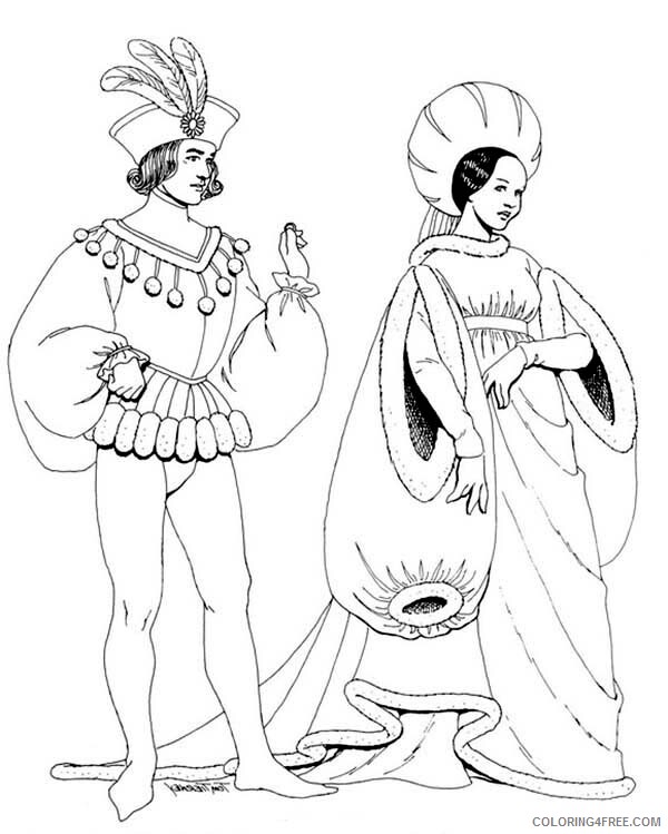 Fashion Coloring Pages for Girls Beautiful Fashion Renaissance 2021 0447 Coloring4free