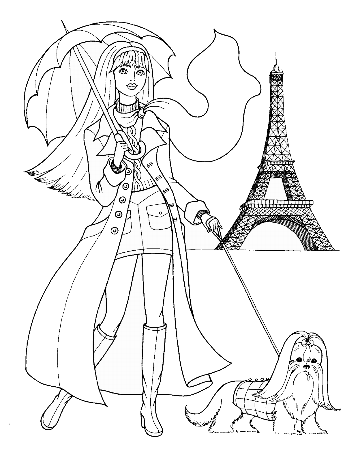 Fashion Coloring Pages for Girls fashion_cl_35 Printable 2021 0465 Coloring4free
