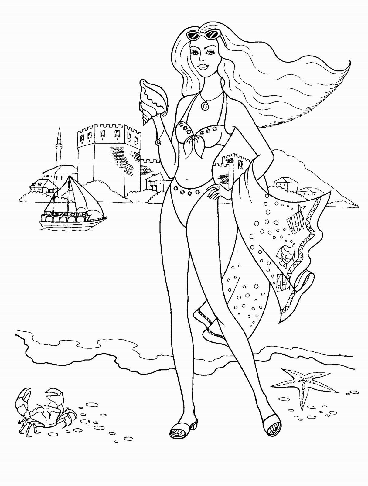 Fashion Coloring Pages for Girls fashion_cl_49 Printable 2021 0472 Coloring4free