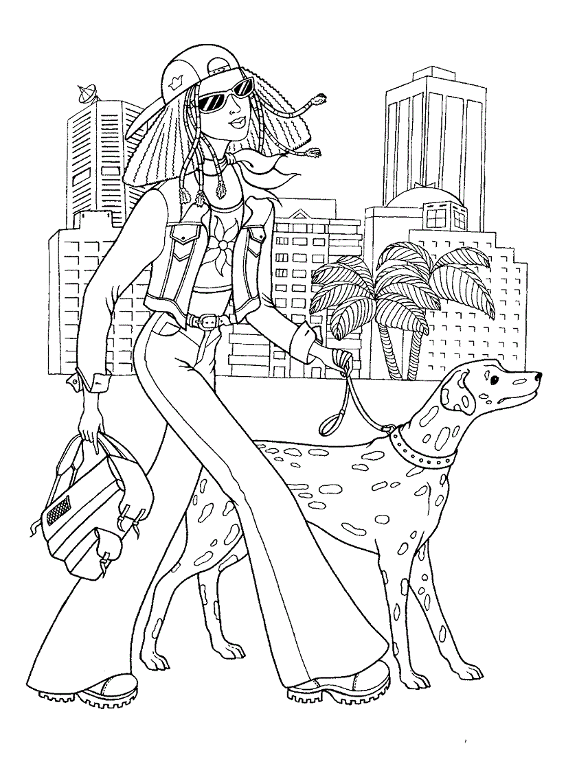 Fashion Coloring Pages for Girls teenager fashion Printable 2021 0446 Coloring4free