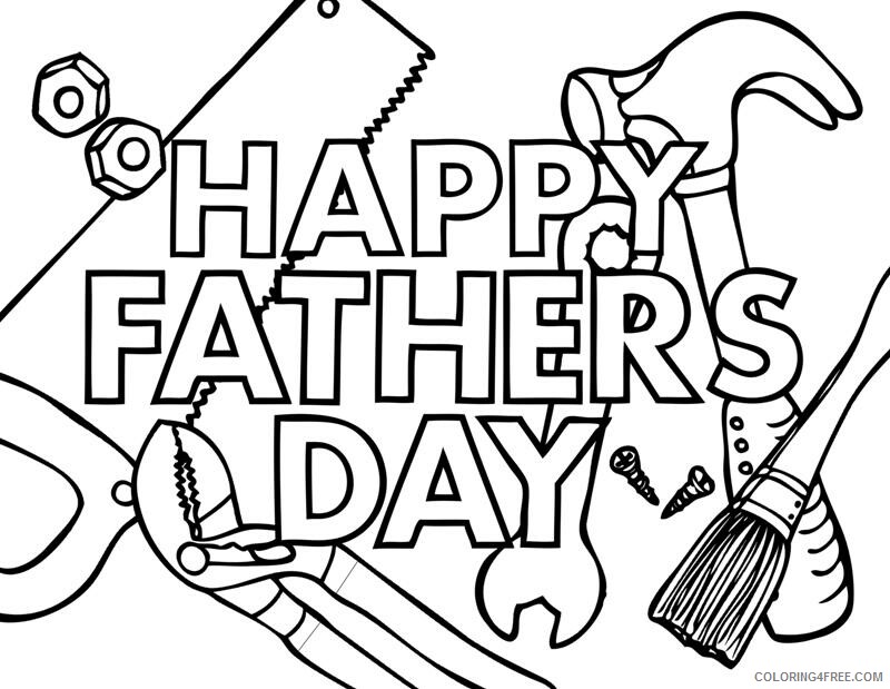 Fathers Day Coloring Pages Holiday Fathers Day Printable 2021 0549 Coloring4free