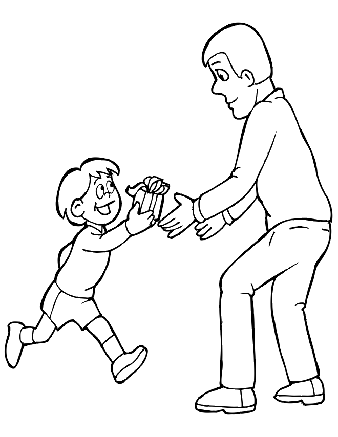 Fathers Day Coloring Pages Holiday Gift for Dad Fathers Day Printable 2021 0563 Coloring4free