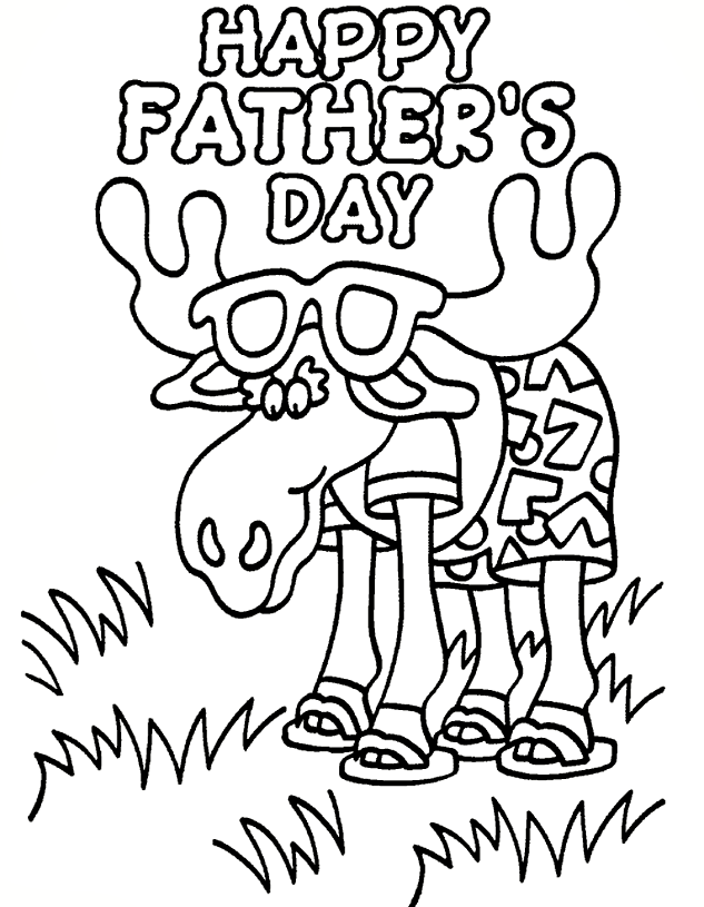 Fathers Day Coloring Pages Holiday Happy Fathers Day Printable 2021 0564 Coloring4free