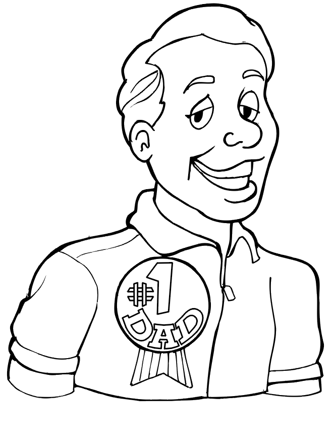 Fathers Day Coloring Pages Holiday No