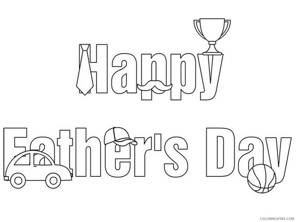 Fathers Day Coloring Pages Holiday fathers day 1 Printable 2021 0550 Coloring4free