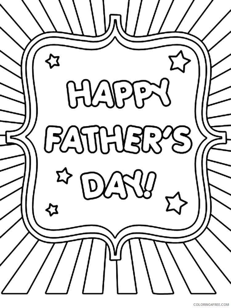 Fathers Day Coloring Pages Holiday Fathers Day 16 Printable 21 0554 Coloring4free Coloring4free Com