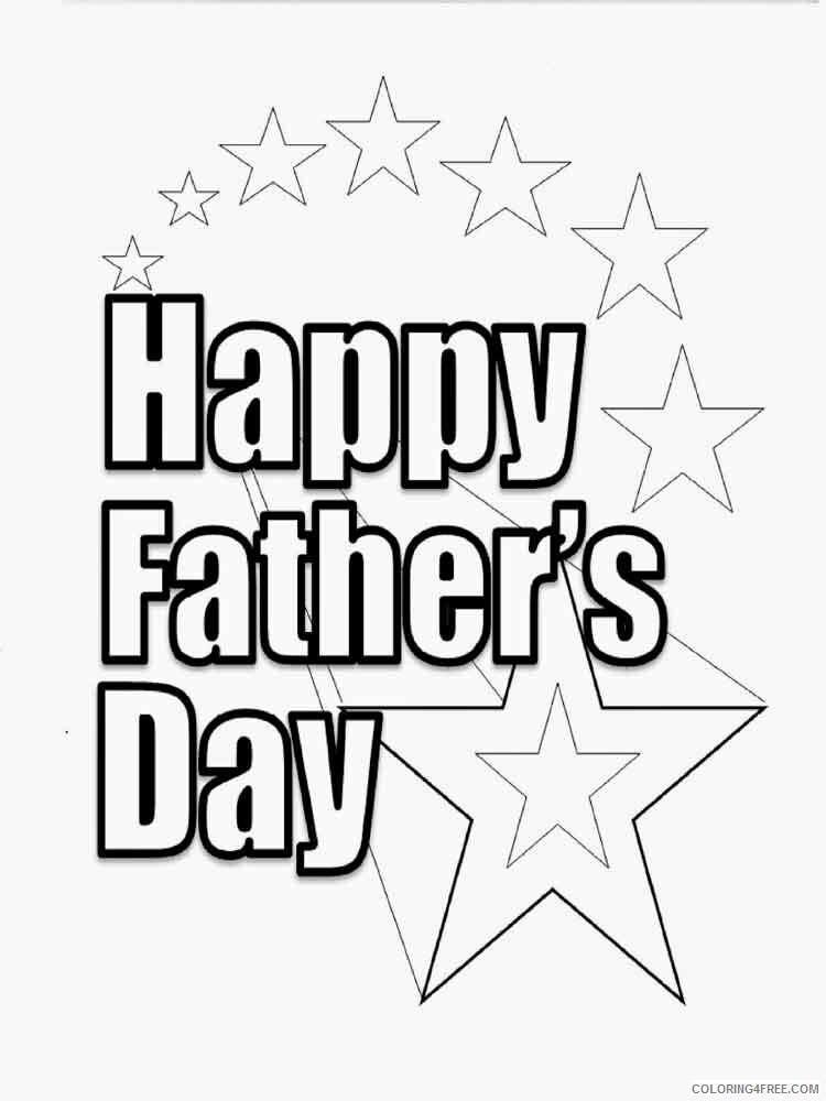 Fathers Day Coloring Pages Holiday Fathers Day 18 Printable 21 0556 Coloring4free Coloring4free Com