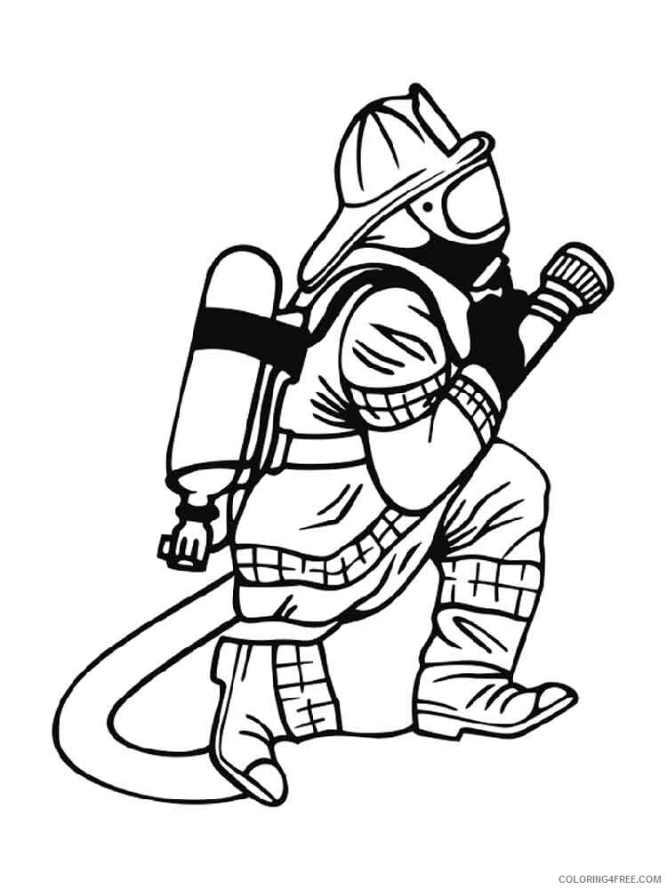 Firefighter Coloring Pages for Kids firefighter 2 Printable 2021 240 Coloring4free