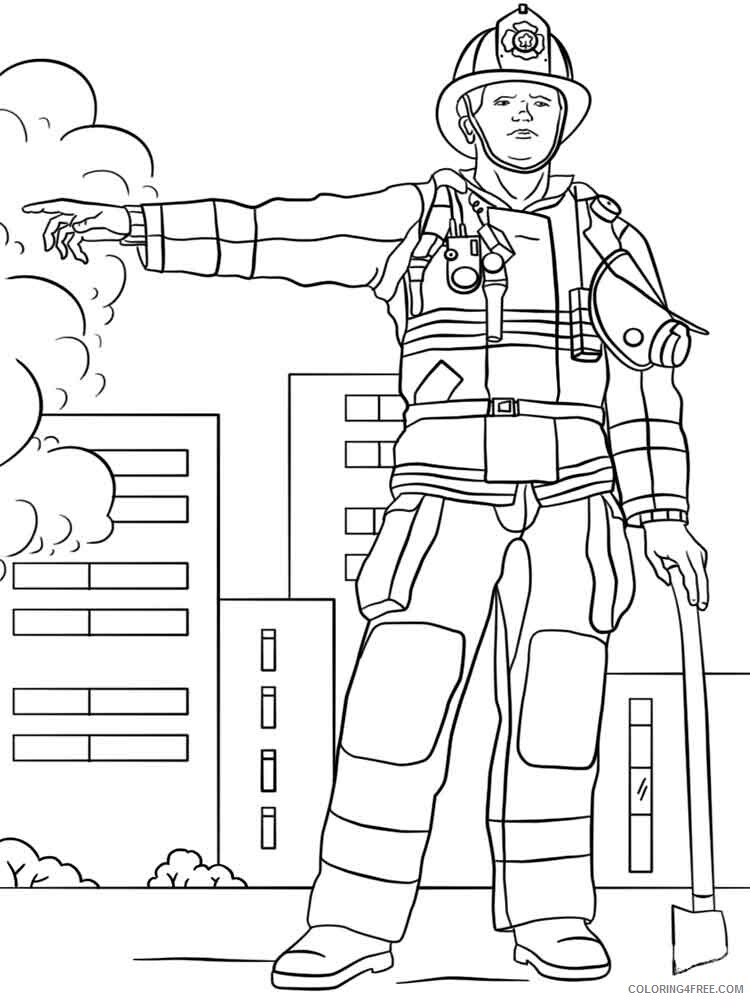 Firefighter Coloring Pages for Kids firefighter 5 Printable 2021 242 Coloring4free