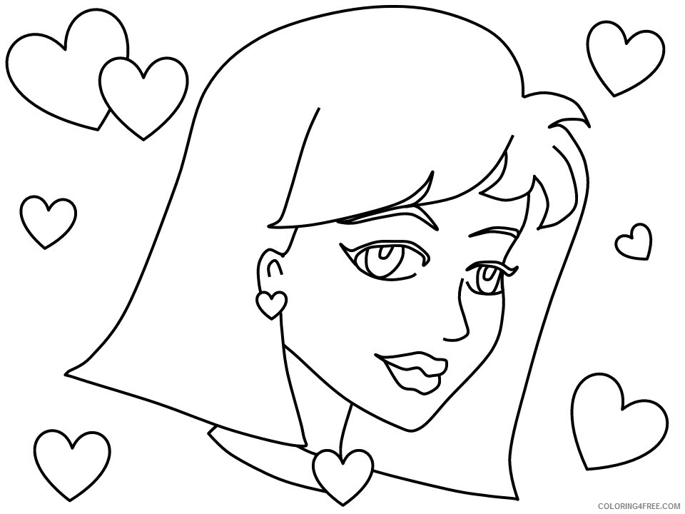 Girl Coloring Pages for Girls 14 Printable 2021 0487 Coloring4free