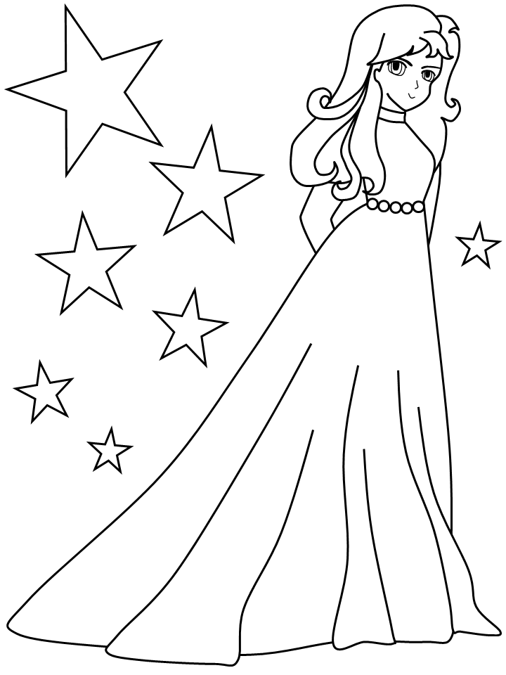 Girl Coloring Pages for Girls 15 Printable 2021 0488 Coloring4free