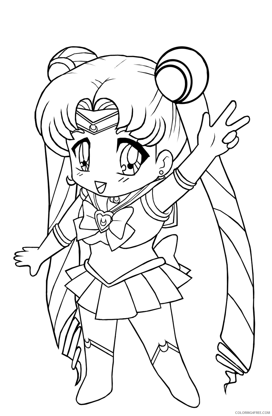 Girl Coloring Pages for Girls Anime for Girls Printable 2021 0520 Coloring4free