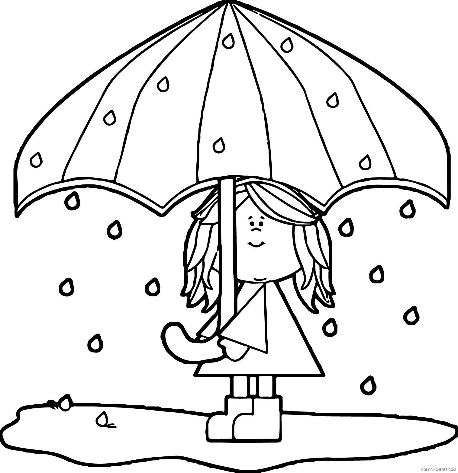 Girl Coloring Pages for Girls April Rain Printable 2021 0525 Coloring4free