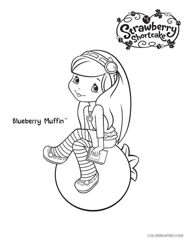 Girl Coloring Pages for Girls Blueberry Muffin Girl Printable 2021 0529 Coloring4free