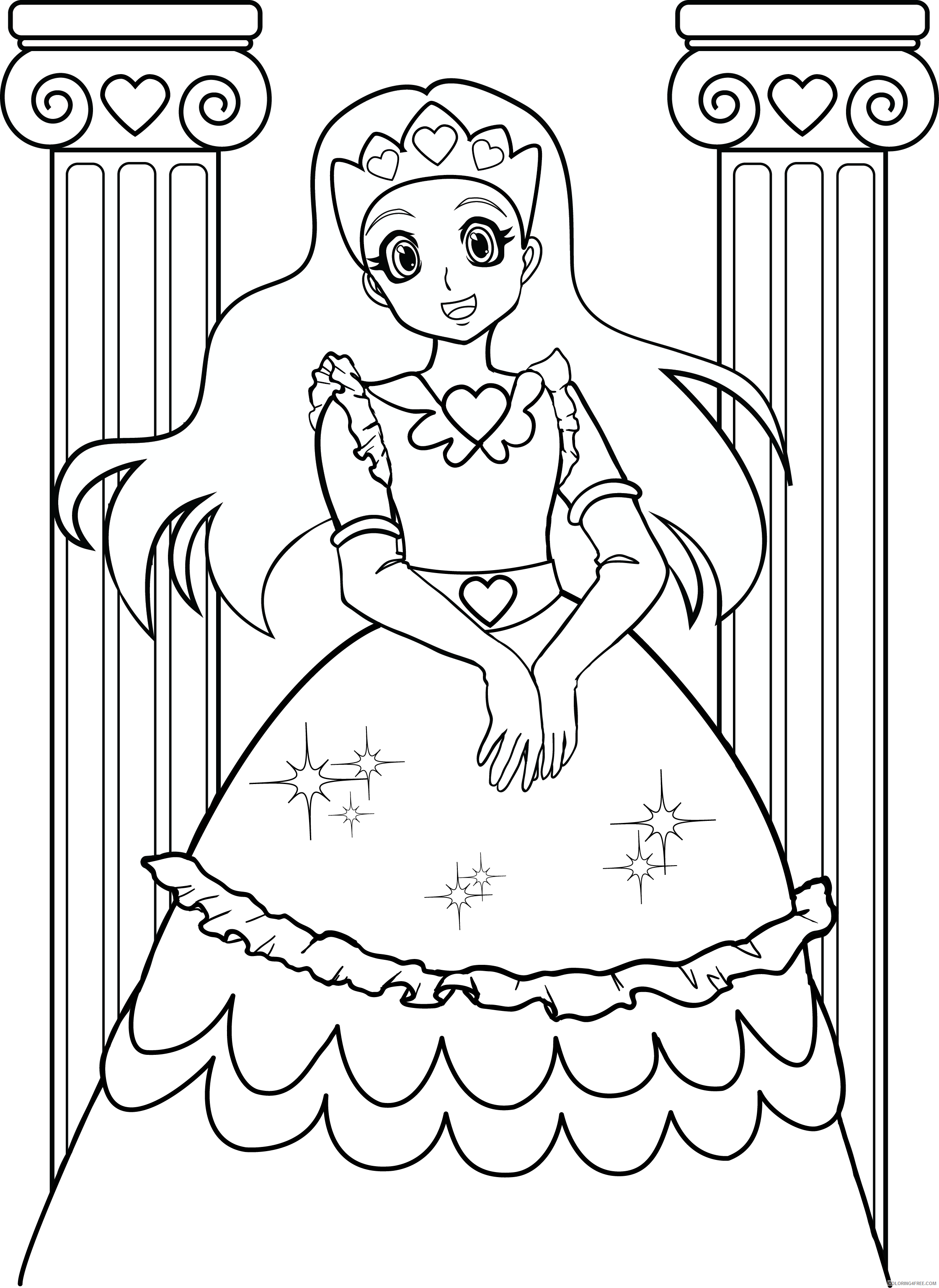 Girl Coloring Pages for Girls Cartoon for Girls Printable 2021 0532 Coloring4free