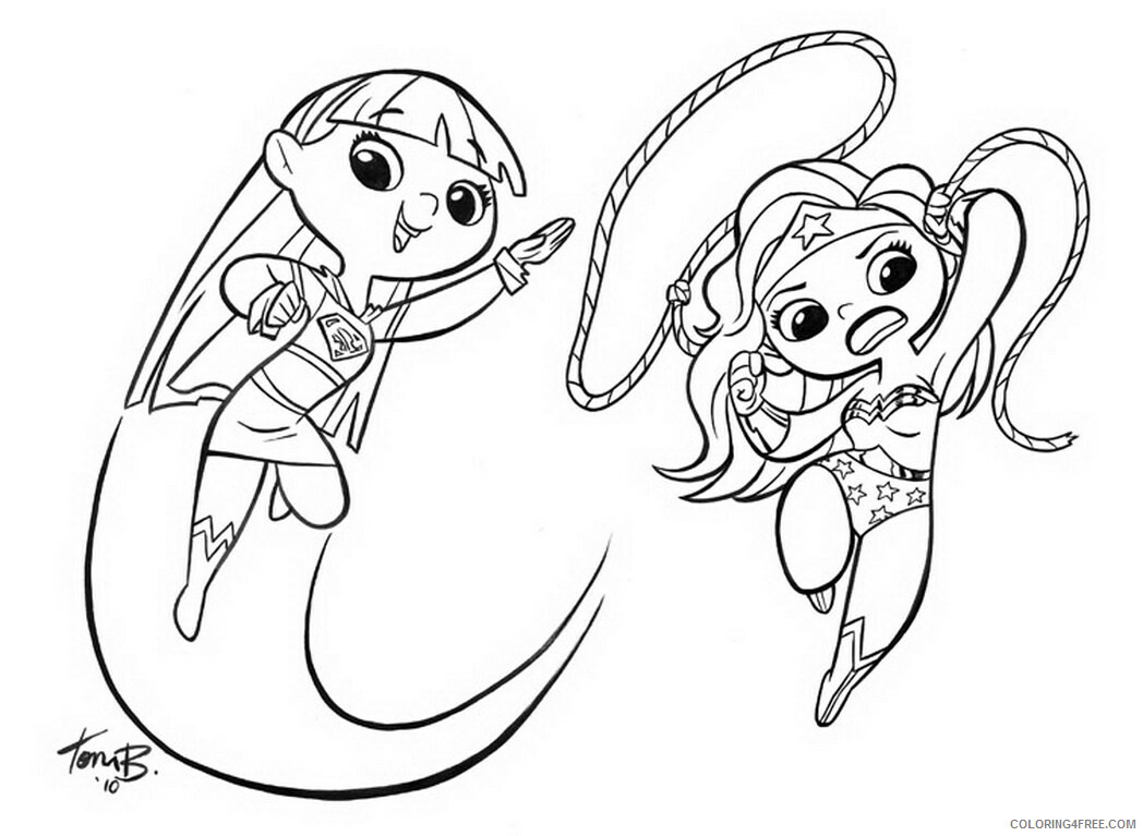 Girl Coloring Pages for Girls Cuter Supergirl Printable 2021 0545 Coloring4free