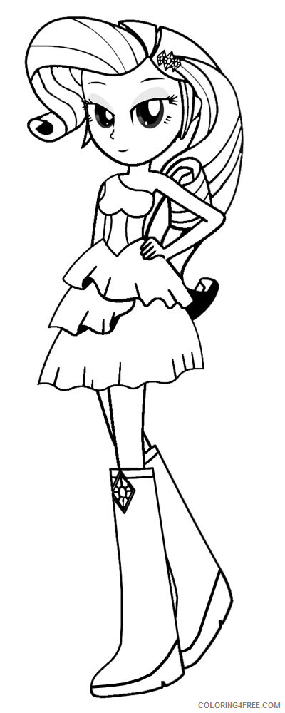 Girl Coloring Pages for Girls EGirls Rarity Printable 2021 0549 Coloring4free