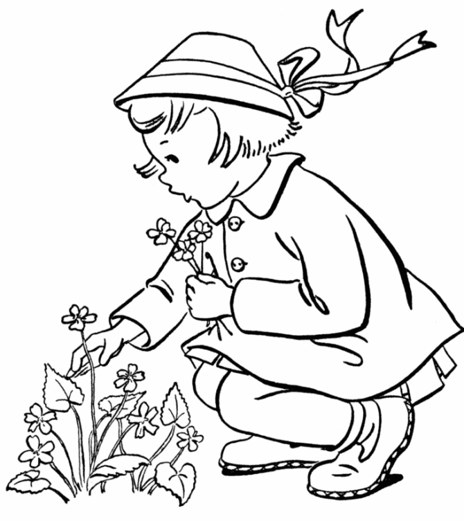 Girl Coloring Pages for Girls Flowers for Girls Printable 2021 0551 Coloring4free