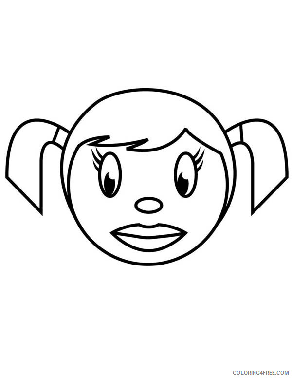Girl Coloring Pages for Girls Girl Cartoon Type of Face Printable 2021 0555 Coloring4free