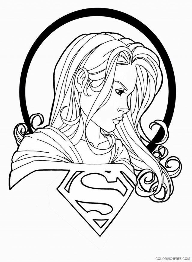 Girl Coloring Pages for Girls Print Supergirl Printable 2021 0604 Coloring4free