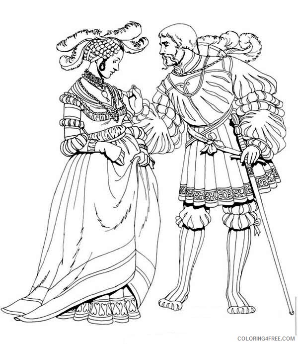 Girl Coloring Pages for Girls Renaissance Man Try to Seduce a Girl 2021 0605 Coloring4free