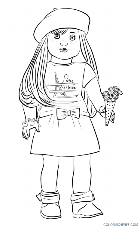 Girl Coloring Pages for Girls girl with ice cream Printable 2021 0493 Coloring4free