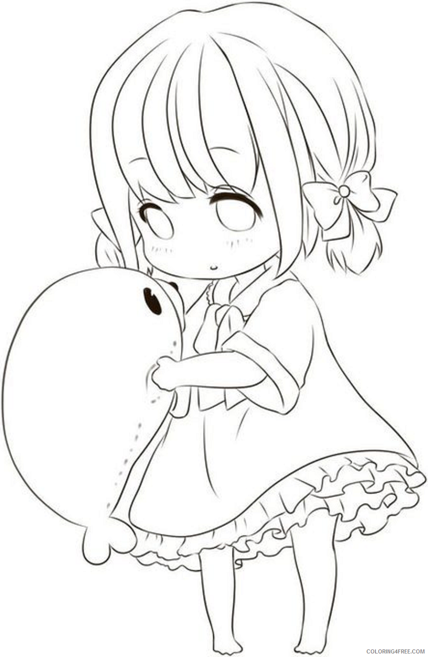 Girl Coloring Pages for Girls little_anime_girl Printable 2021 0498 Coloring4free