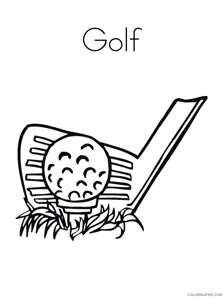 Golf Coloring Pages for Kids Golf 1 Printable 2021 285 Coloring4free